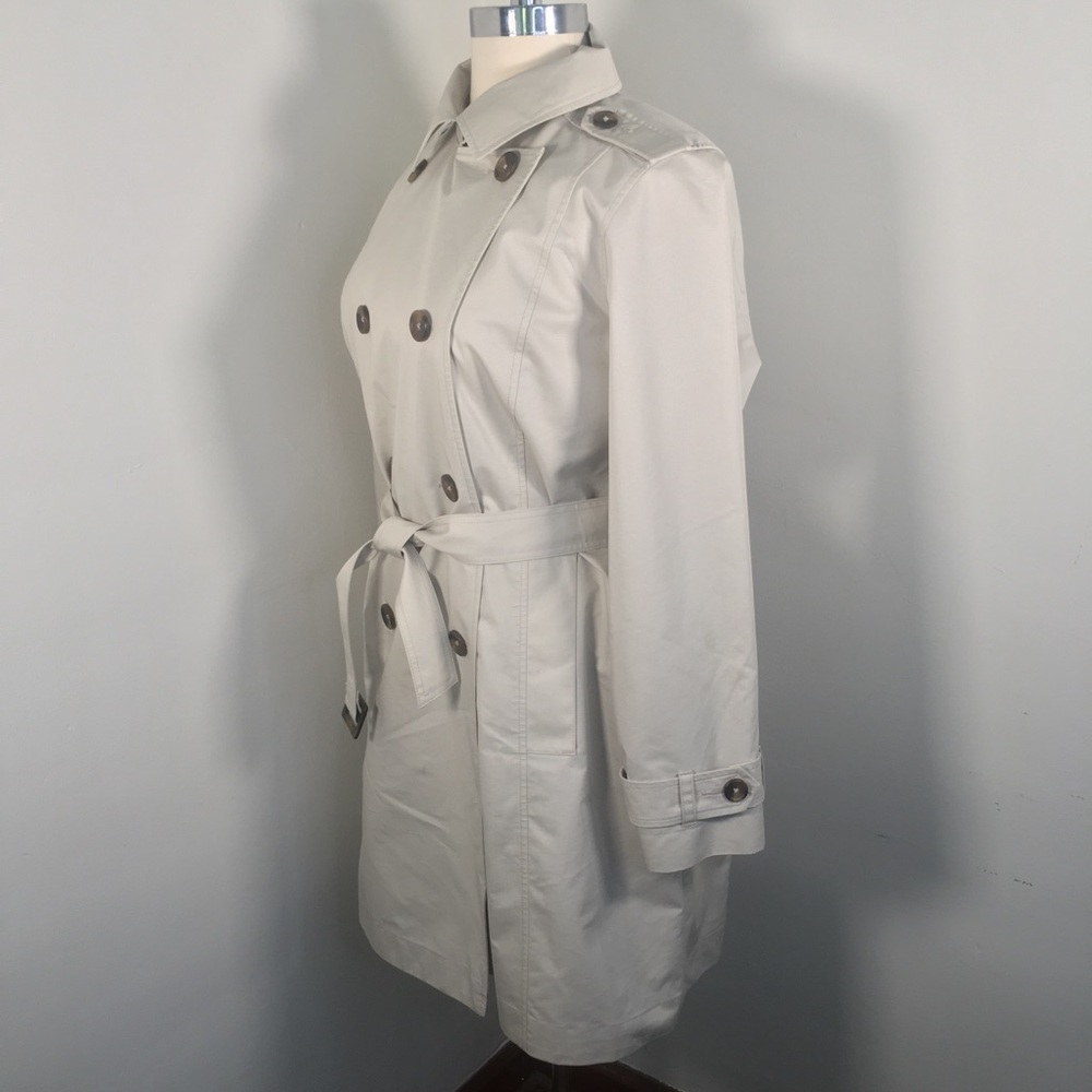 LL Bean 1X rain coat double breasted